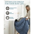 thumbnail image 6 of Casa Platino Pre-Washed Twin XL Comforter Set- Cozy Twin XL Comforter Set - Ultra Soft 100% Hydro-Brushed Comforter Set Twin XL - Super Soft & Cozy Bedding Comforter Twin XL Size Set- Estate Blue, 6 of 9