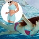 thumbnail image 3 of Eigraketly Traje de baño de mujer con cordón atado inalámbrico acolchado conjunto de deportes de baño vacaciones de verano poliéster Nylon traje de Traje de baño Azul verde XL Eigraketly OD021111-24, 3 of 6
