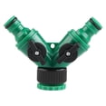 thumbnail image 2 of Garden Hose Connector Plastic, Nipple Splitter 4/6 Internal Teeth, 1/2 External Thread Faucet Adapter, Durable Leak-Proof, Easy Install, Green, 2 of 9