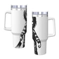 thumbnail image 3 of Lsque Chucky Pattern 40 OZ Ice Bully Cup with Handle and Straw, Double Wall Stainless Steel Tumbler Travel Coffee Cup with Lid for Christmas Present, 3 of 8