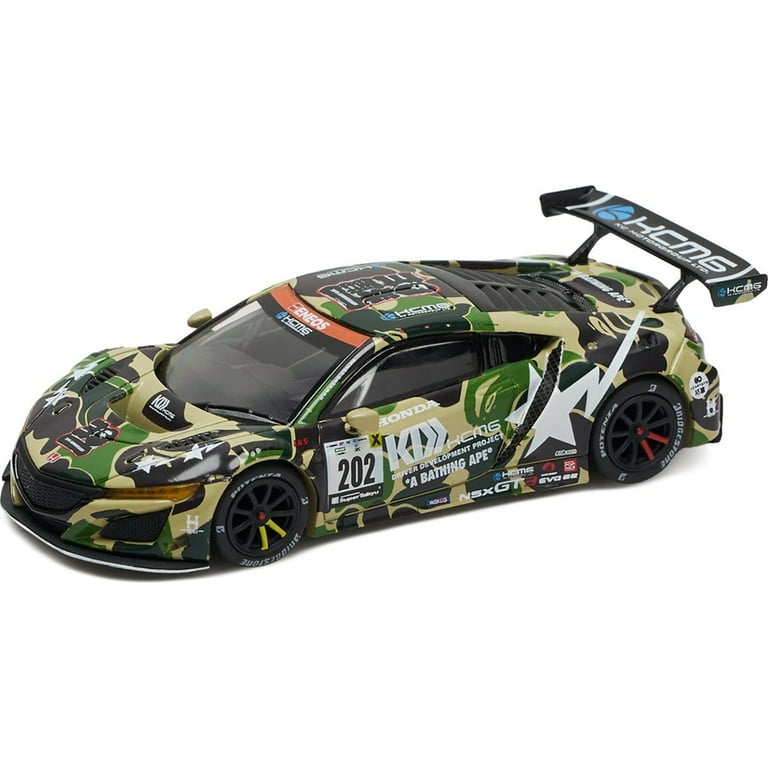 BAPE x POPRACE HONDA NSX GT3 EVO22 1/64 - Walmart.com