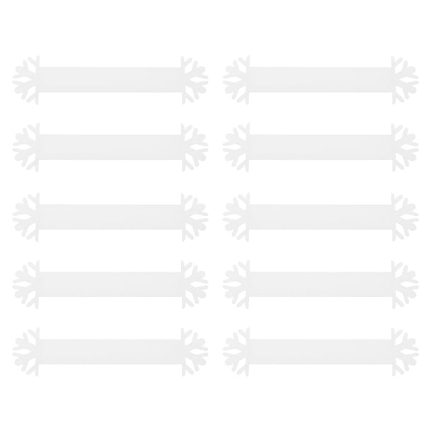 KAKOWELY 20 broches únicos para servilletas, elegantes anillos para servilletas, adornos para servilletas con forma de copo de nieve