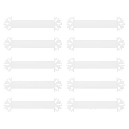

20pcs Unique Napkin Clasps Elegant Napkin Rings Snowflake Napkin Adornments