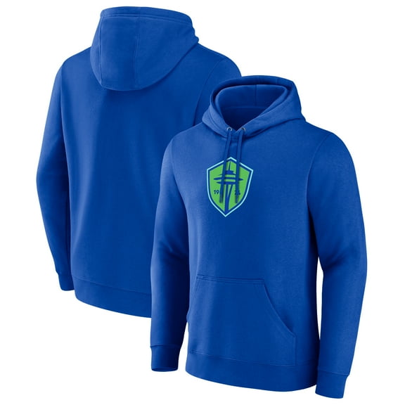 Men's Royal Seattle Sounders FC Official Logo Pullover Hoodie