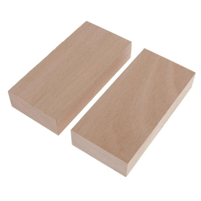 2 Pcs Hêtre - Bois Premium s - 20x50x105mm