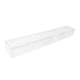 thumbnail image 4 of Florero de acrílico transparente Centro de mesa Florero floral decorativo largo rectangular para fiesta, 4 of 9