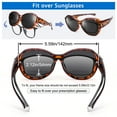 thumbnail image 5 of TINHAO Polarized Sunglasses Over Glasses, Wrap Around Cat Eye Sun Glasses Fit Go Over Shades for Driving, 5 of 7