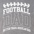 thumbnail image 5 of Wild Bobby, Football Dad Better Than a Regular Dad Father's Day Mens Premium Tri Blend Tee, Premium Heather, Medium, 5 of 6