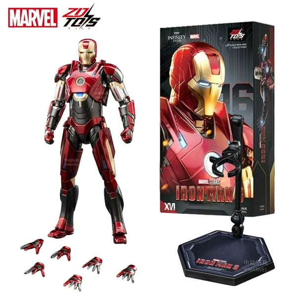 Figura de acción de ZD Toys Iron Man MK15 MK16 War Machine MK2 Iron Man Mk47 MK35 Red Snapper a escala 1/10, colección de Iron Man, regalo.