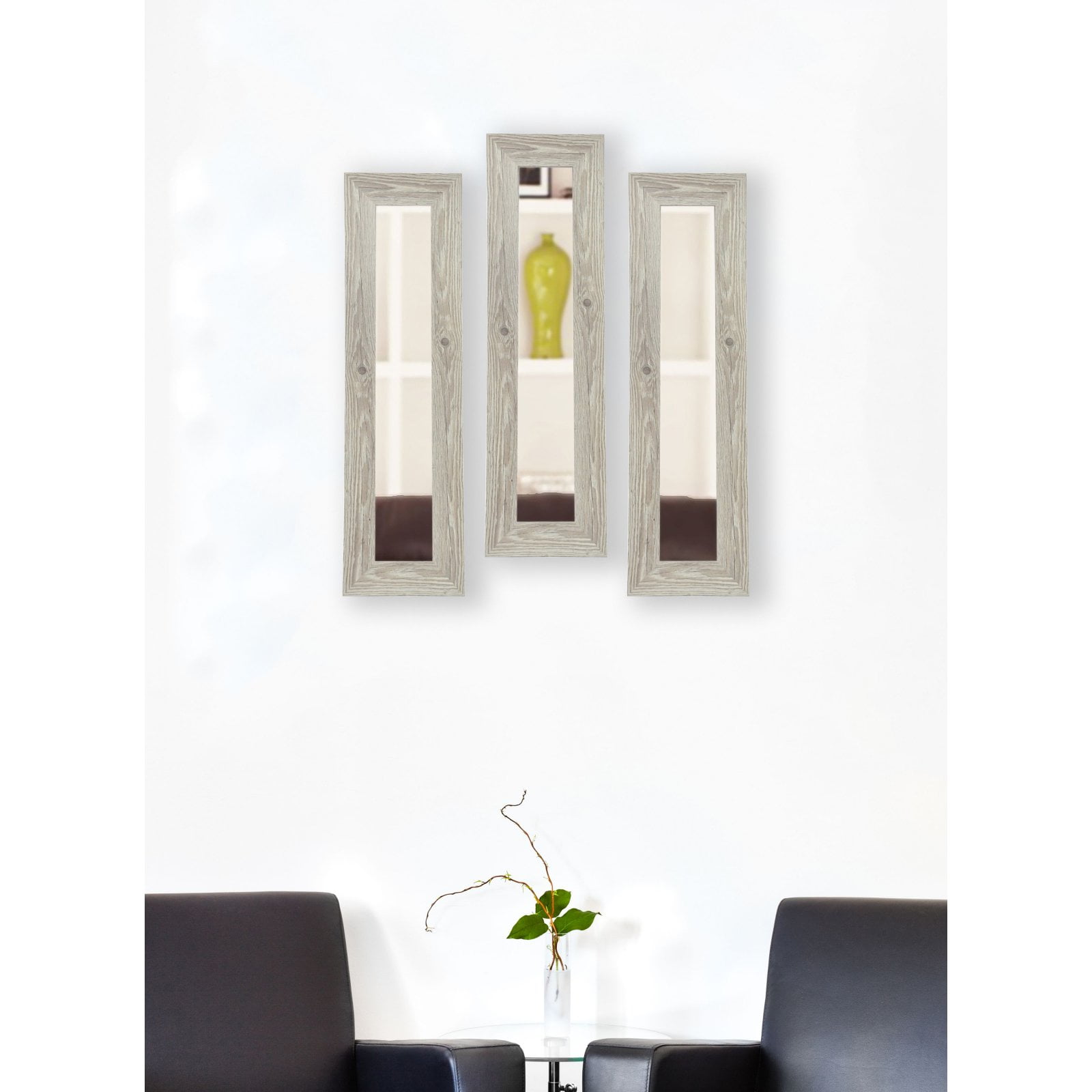 Rayne Mirrors Molly Dawn White-Washed Rectangular Wall Mirror