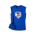 thumbnail image 4 of Usmixi Womens Tank Tops Baseball Mom Heart Graphics Crewneck Sleeveless Shirts Casual Loose Fit Racerback Tank Tops Blouses Blue XL Clearance Clothes, 4 of 5