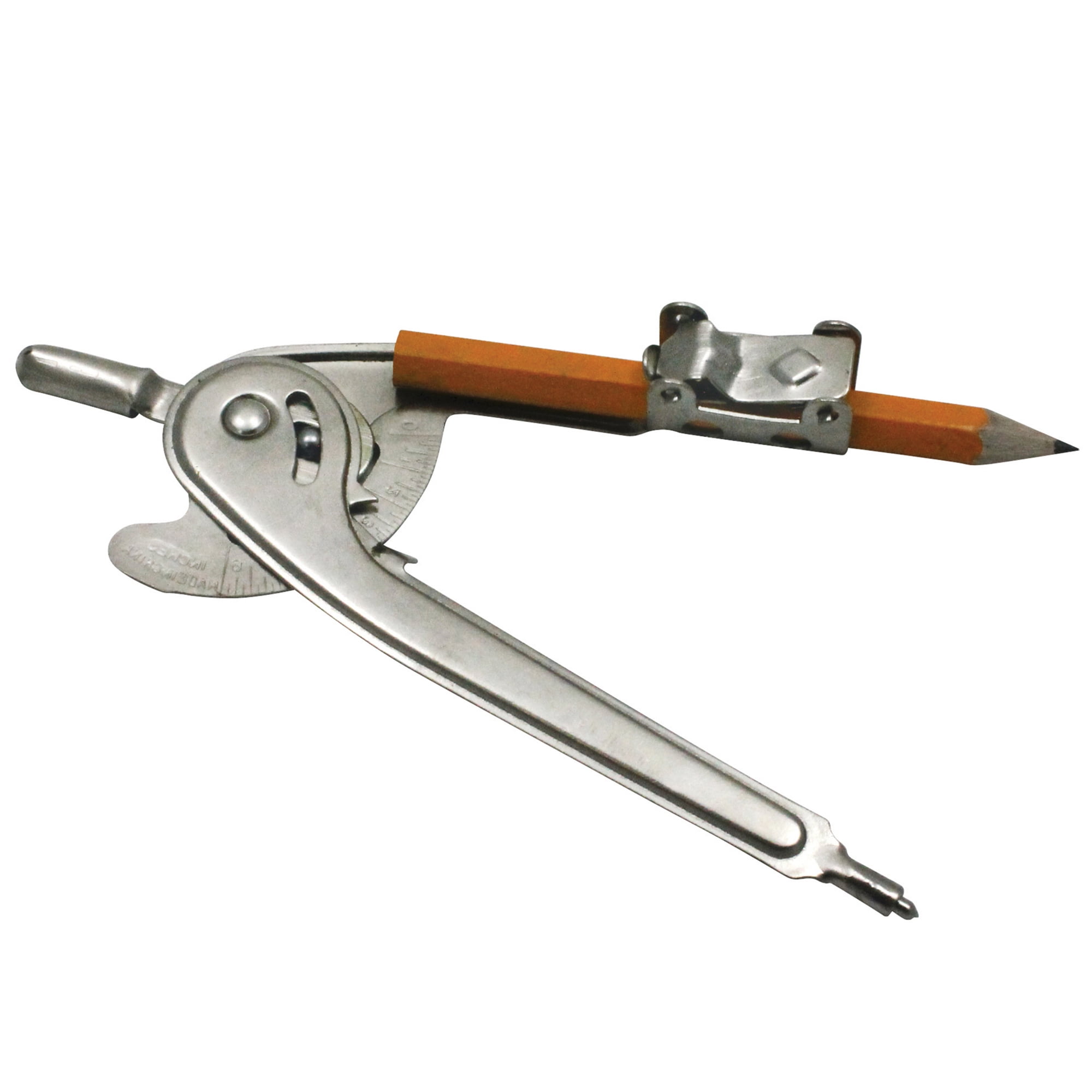 Charles Leonard Ball Bearing Compass with Golf Pencil, Safety Point, 24 Count