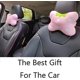 thumbnail image 4 of Almohada para el cuello del reposacabezas del automóvil, linda almohada suave con dibujos animados para el asiento del automóvil, 4 of 5