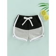 thumbnail image 2 of Bagilaanoe Toddler Baby Boy Girl Summer Shorts 6 Months 1T 2T 3T 4T 5T Patchwork Drawstring Elastic Waist Loose Short Pants, 2 of 8
