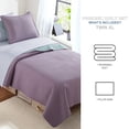 thumbnail image 3 of Campus Comforts by New Sega Home 2-Piece Pinsonic Quilt Set, Flora, Lavender,Twin-XL, 3 of 8
