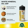 thumbnail image 3 of Food Grade White Mineral Oil USP 350 | Cutting Boards | Countertops and Butcher Blocks | Lubricant for Knife or Meat Grinder Food Safe, NSF H-1 | Halal and Kosher | . Compare to: Thirteen Chefs Minera, 3 of 7