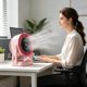 thumbnail image 5 of 100 Speeds High-Speeds Quiet Circulating Coolings Fan Duales-use Desktop And Wall Mounted Adjustable Mini Fan, 5 of 6