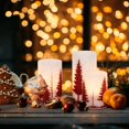 thumbnail image 2 of Velas LED navideñas sin llama GenSwin, paquete de 3, cera auténtica, 2 of 7