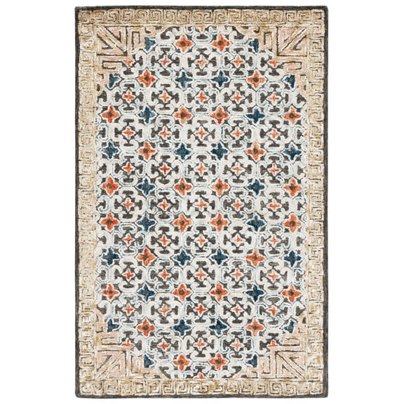 SAFAVIEH Aspen Matilda Floral Area Rug, Blue/Taupe, 4' x 6'