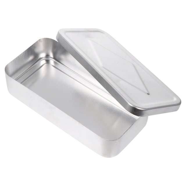 MasteelfCA 1 Pce Boîte à Aiguille en Aluminium 50ML Boîte d'Injection Boîte d'Acupuncture avec Couvercle