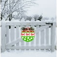 thumbnail image 5 of Eveokoki Ho Ho Ho Holiday Door Hanging Sign 11 inch Wooden Wall Sign, Rustic Holiday Wreath Decor for Front Door Porch Home Window Wall Farmhouse Decorations, 5 of 7