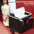 thumbnail image 5 of Car Armrest Storage Box, Multifunctional Organizer with Foldable Cup Holder, Auto Console Side Storage Box for Phone Tissue Snacks, Vehicle Seat Gap Organizer for Cars SUV Jeep Truck Accessories, 5 of 9
