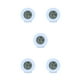 thumbnail image 3 of Cateissary Despertador Digital Snooze Time Calendar Funciona con pilas Humedad Termómetro de escritorio Higrómetro conmutable Blanco CBP284940, 3 of 4