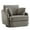 Gray, variant on PORKISS Swivel Accent Chair, Modern Barrel Chair with 2 Thorw Pillows, Oversized Comfy Round Armchair Reading Chair, Comfy Chair for Bedroom Living Room, Gray