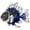 Blue, variant on 1pc Alloy Enamel Fish Brooch with Rhinestones Elegant Ocean Creature Lapel Pin for Fish Lovers