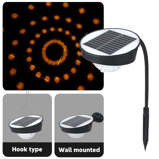 Muyoka Luz de pared solar Luz de cerca solar decorativa para exteriores Luz de camino Luz de jardín Lámpara de paisaje Luz de estaca solar / Luz de pared / Luz colgante para patio trasero de césped Muyoka Hogar