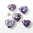 thumbnail image 4 of 5 Amethyst Hearts Combined Weight of  406 Grams #153-1 Gemstone Hearts, 4 of 4