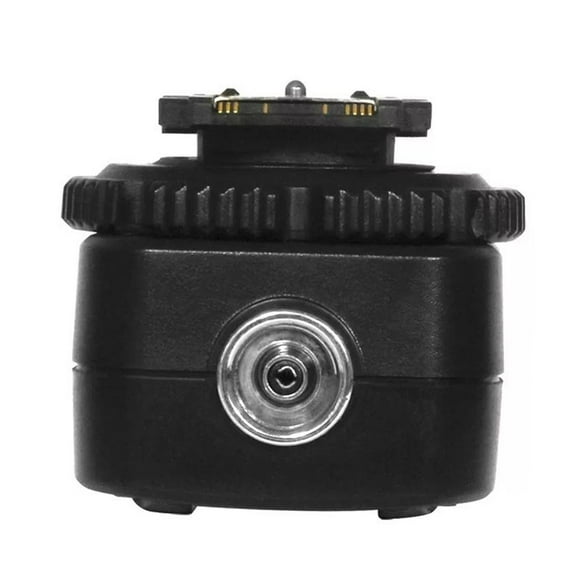Adaptador de zapata con puerto para PC para flash de cámara de lámpara de