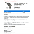 thumbnail image 2 of Fuel Pump - Compatible with 1968 - 1969 Ford Torino 6.4L V8 - Carter, 2 of 2