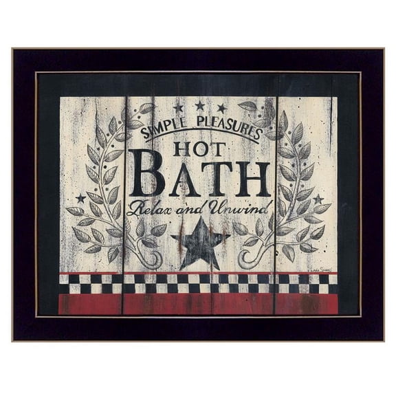 Hot Bath by Linda Spivey Printed Framed Wall Art Wood Multi-Color
