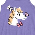 thumbnail image 2 of Instant Message - Horse Butterfly - Toddler & Youth Girls A-line Dress, 2 of 5