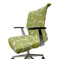 thumbnail image 6 of Ambesonne Green and White Office Chair Cover Stretchable High Back, Funny Chameleon, Apple Green White, 6 of 6