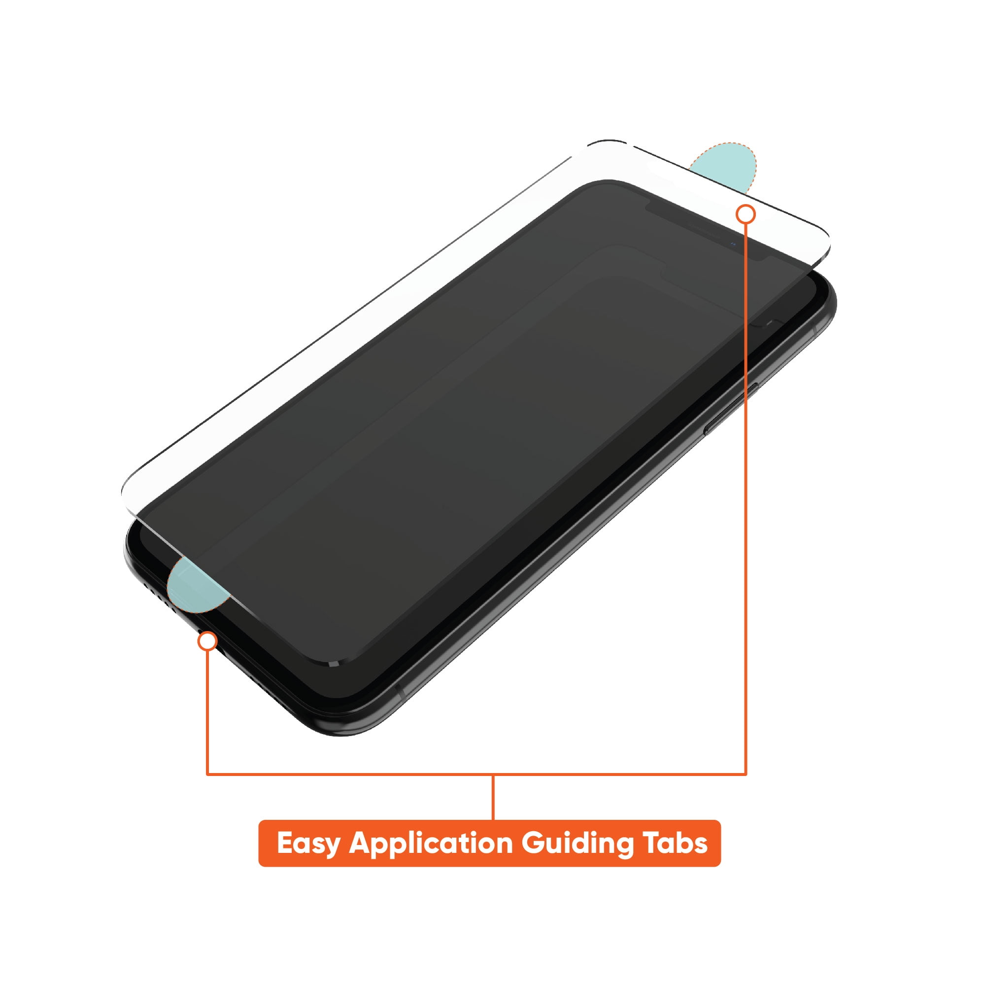 onn. Mirror Glass Screen Protector for iPhone 15 Pro Max - Mirror Finish