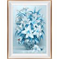 thumbnail image 3 of DIY 5D Diamond Painting Kit Lily Flower Home Decor, 3 of 4