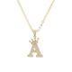 thumbnail image 1 of Jumpingount Collar de letras para mujer, adorno de vestir, colgante de alfabeto, colgantes de joyería A Type1 NO1, 1 of 6