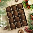 thumbnail image 4 of 12PCS Brown Velvet Christmas Ornaments 3.15 Inch, Flocked Shatterproof Xmas Tree Balls for Holiday Home Wedding Party Decorations, 4 of 7