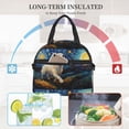 thumbnail image 4 of Uemuo Vintage Starry Sky Labrador A Printed Lunch Bag Lunch Box Reusable Insulated Lunch Tote Bag, Leakproof Thermal Cooler Sack Food Handbags Case High Capacity, 4 of 5