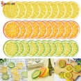 thumbnail image 2 of Spencer 10Pcs Simulation Lemon Slice Plastic Fake Artificial Fruit Lifelike Model for Home Party Decoration "Yellow", 2 of 8