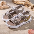 thumbnail image 2 of KPOPLK Toddler Sandals with Adjustable Straps Non-Slip Water Shoes for Boys & Girls Breathable Mesh Baby Walking Sandals for Pool Size 9.5,Khaki, 2 of 7