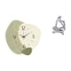 thumbnail image 1 of Reloj de pared abstracto silencioso con estatua de pensador, decoración de habitación, reloj colgante decorativo para cocina, oficina, granja, mesa, s, 1 of 8
