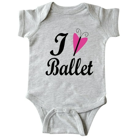 

Inktastic I Heart Ballet Dance Ballerina Gift Baby Girl Bodysuit