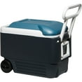 thumbnail image 2 of IGLOO MaxCold 40 qt. Roller Hard Cooler - Jet Carbon/Ice Blue, 2 of 2