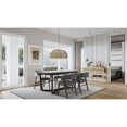 thumbnail image 2 of Brant House Ledbury 70.5" Wood & Faux Marble Dining Table in Gray/Brown, 2 of 7