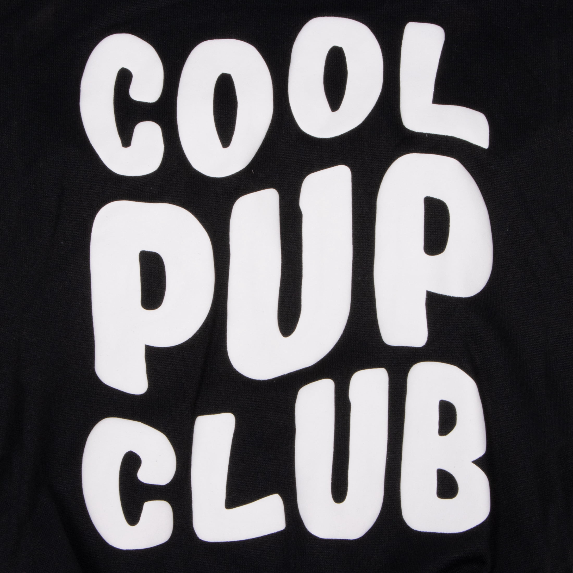 Oodles Cool Pup Club Bubble Hem Fall Dog Hoodie, Black, Large