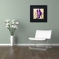 thumbnail image 4 of Trademark Fine Art "Purple Strap Boot" Canvas Art by Roderick Stevens, Black Matte, Black Frame, 4 of 5