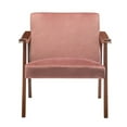 thumbnail image 2 of US Pride Furniture Gopal 27.2" Wide Velvet Accent Chair-Rose, 2 of 5